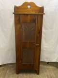 Blind Door Cabinet with Pierced Copper Inserts