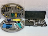 Gray Cased Tool Set and Socket Set