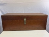 Wooden Tool Box with Tray
