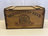 Wooden Moosehead Beer Crate