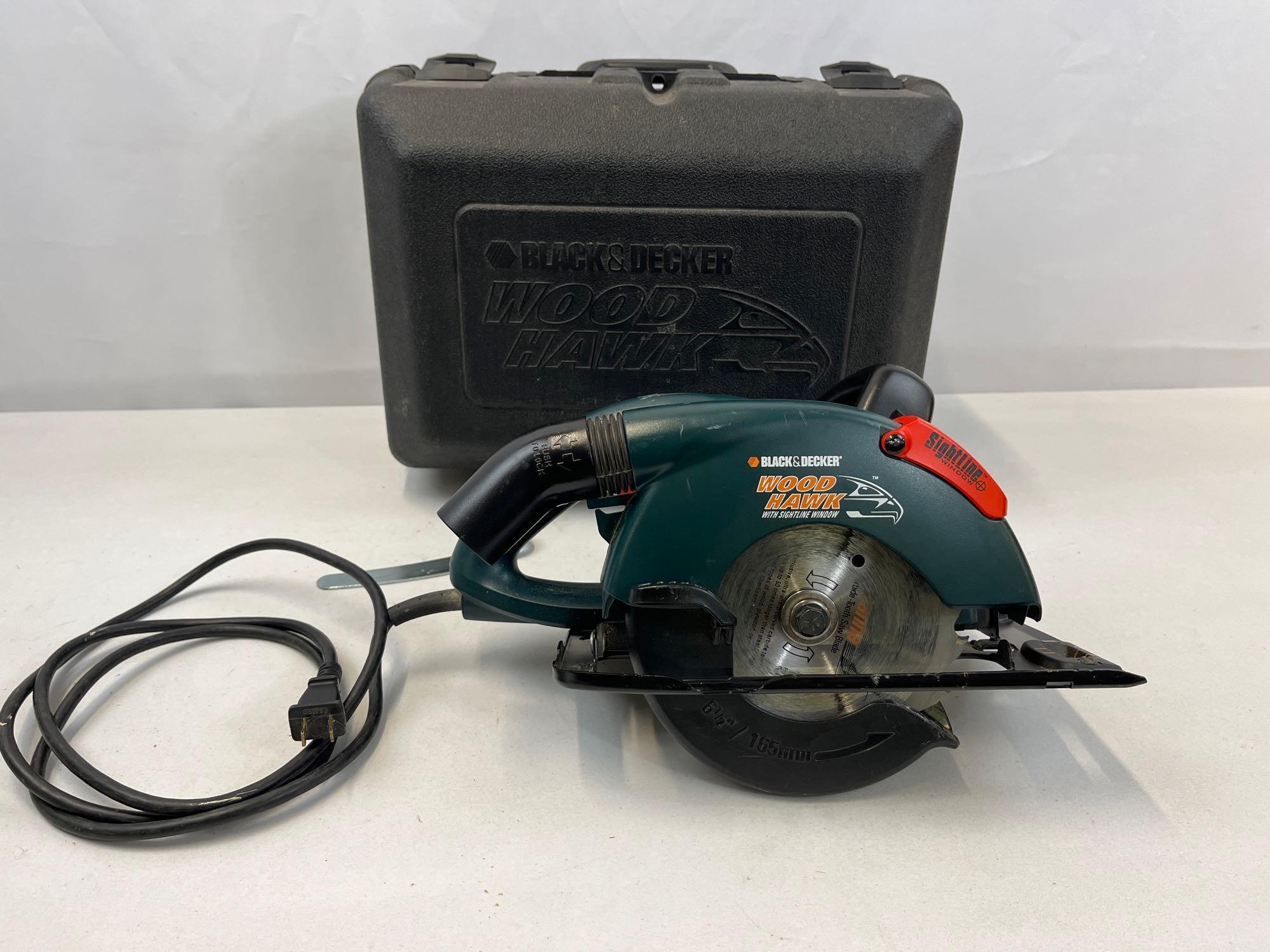 Black & Decker Wood Hawk Circular Saw with Case Proxibid