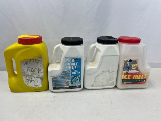 Ice Melt and Rock Salt- 4 Containers