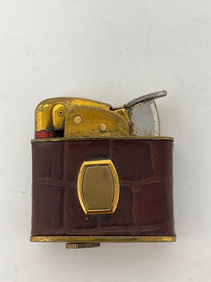 Leather wrapped lighter