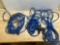 3 Blue Extension Cords