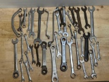 Wrench Lot- Includes Combination, Open & Box Types