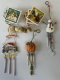 3 Seasonal Wind Chimes, 2 Sets of Coasters