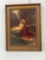Antique Framed Paint on Canvas Picture of Jesus in Garden of Gethsemane
