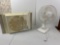 Duracraft Window Fan and Honeywell Oscillating Table Fan