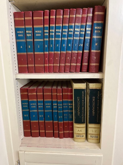 World Book Set, Vols. 1-20 and World Book Encyclopedia Dictionary in 2 Volumes