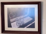 Framed Print- Crystal Bowl in Window by Andy Smith