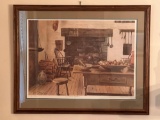 Framed Print- Early Interior Scene by Myrtle Tremblay