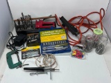 Work Light, Soldering Gun, C Clamp, Stapler, Socket Wrench Set, Hardware, Etc.