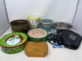 Decorative Tins, Stainless Steel Bowl, Ceramic Planters, Traction Aids, Vinyl Case