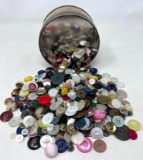 Tin with Button Collection