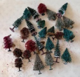 Miniature Brush Trees for Train Layout