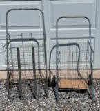 2 Wheeled Wire Grocery Carts