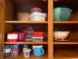 Plastic Food Storage Containers, Bowls, Colander, Glass Jelly Jars, Soup Mug, Cupcake Liners, Etc.