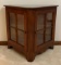 Tri-Corner Display Cabinet/Table with Glass Top and Shelf