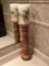 Tall Candle Holder with Pillar Candle
