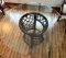 Rattan Base Table with Round Glass Top