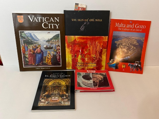 5 Books Relating to Rome, Vatican City, Malta & Gozo