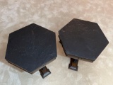 Pair of Mid-Century Modern Style 1970's Wooden End Tables