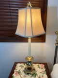 Pair of Matching Table Lamps with Box Shades