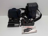 Kodak Disc 6000 and Nikon Zoom Touch 500 Cameras with Cases