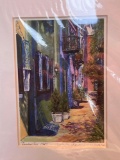 Charleston Street Scene Watercolor, Signed by Artist Deborah Reeves