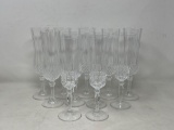 11 Champagne Flutes, Crystal
