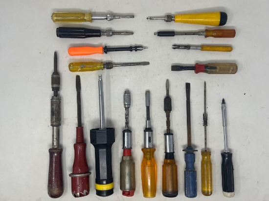 Screwdrivers Lot- Various Types and Sizes