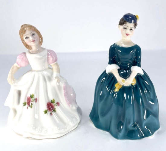 2 Royal Doulton Figures- 1965 "Cherie" HN 2341 and 1990 Figure of the Month "November" HN 3328