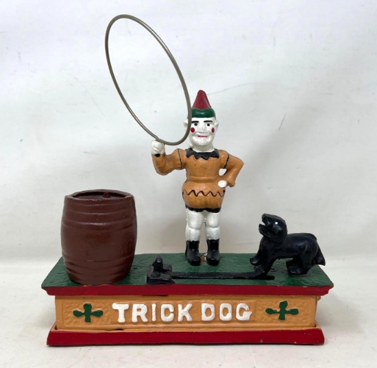 "Trick Dog" Mechanical Bank