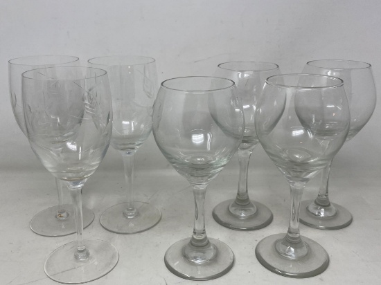 3 & 4 Stemware Wine Glasses