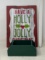 Green Wooden Caddy and Holly Jolly Sign