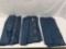 6 Blue Curtain Panels with Large Grommets