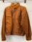 Men's Saxony Collection Tan Suede Jacket, Size 44