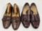 2 Pairs of Men's Loafers- Michele Olivier, Size 9-1/2M and Burgundy Loafers, Size 9-1/2D