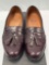 Men's Allen Edmonds Bridgeton Burgundy Loafers, Size 9D
