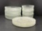 Clear Glass Partial Set- 2 Types of Bowls and Salad Plates, 9 Pcs. Total