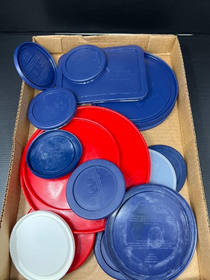Grouping of Plastic Lids for Food Storage Containers