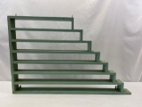Green Painted Wall Display Shelf, Tobacco Sizer Style