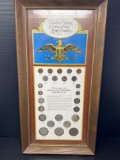 Framed United States Coins of the 20th Century