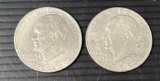 2 Eisenhower Dollars, 1776-1976 and 1978