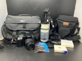 Nikon N70 Camera Bundle- Includes Camera, Cases, Tripod, Lenss, Manual