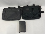 2 Laptop Carry Bags and Black Zipper Case