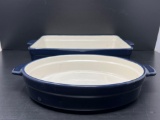 2 Food Network Baking Dishes, 2.1 Quart Round and 9