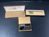 Cross Pen & Pencil Set, Cross Pen and Technico Calculator
