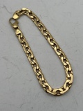 14K Italy Yellow Gold Bracelet, 8
