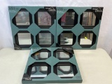 (3) Masterpiece Decor 4 Piece Mirror Sets- New in Boxes